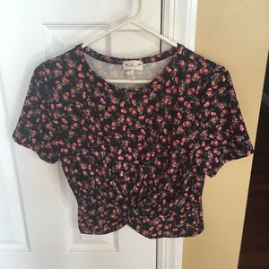 Floral crop top